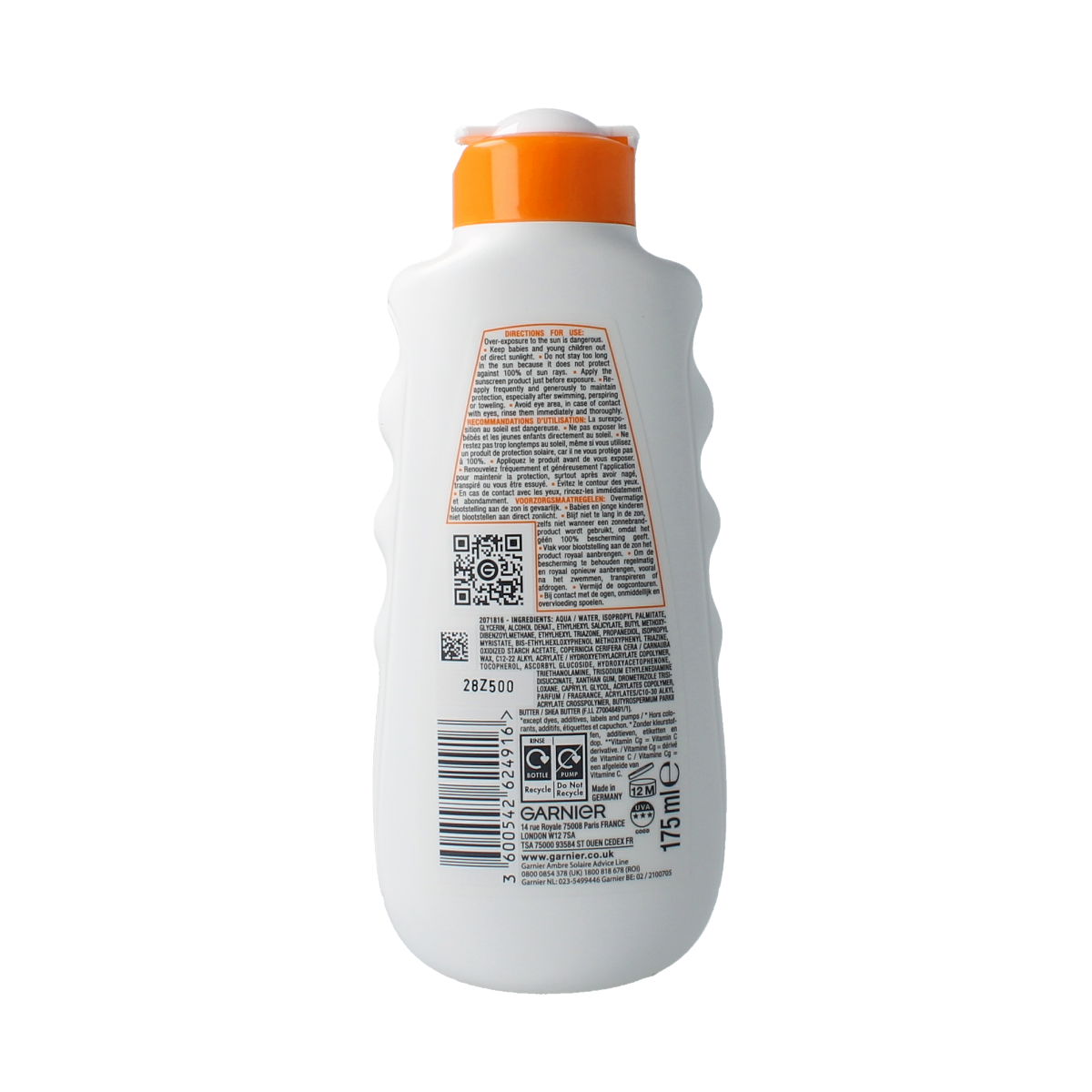 Ambre Solaire Hydraterende melk protect SPF30 175.00 Milliliter