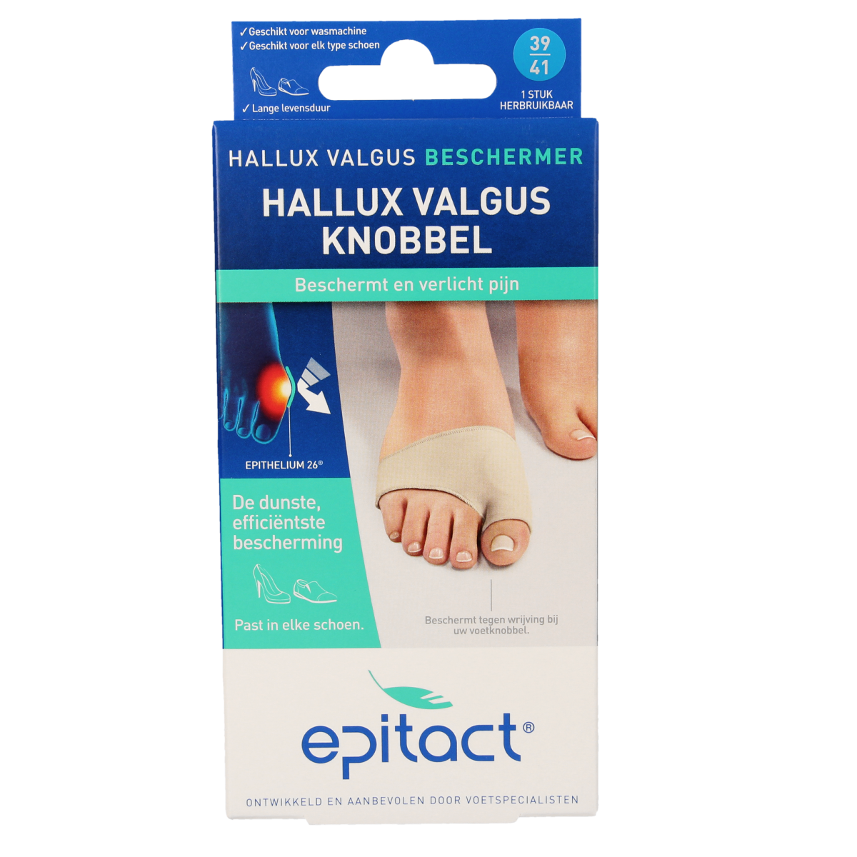Epitact Hallux valgus knobbel beschermer maat 39/41 1.00 Stuks