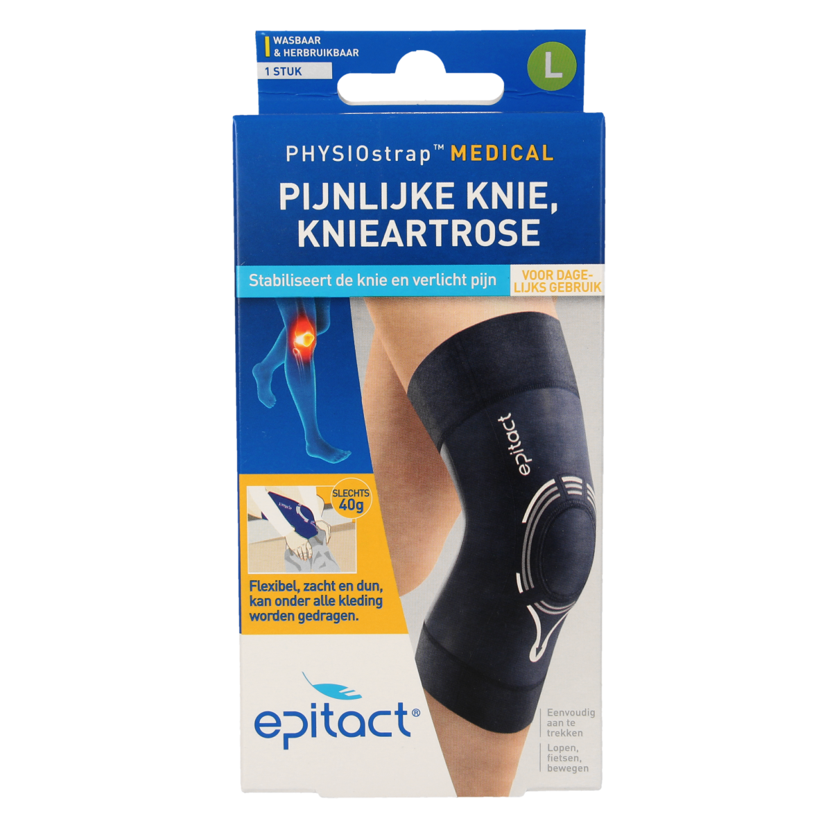 Epitact Knie medical maat L 41-44cm 1.00 Stuks