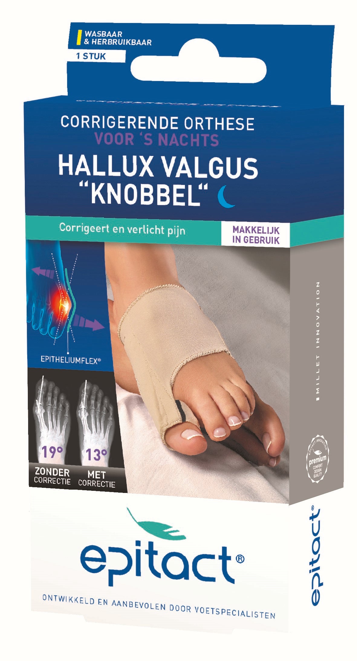 Epitact Hallux valgus nacht maat 36/38 1.00 Stuks