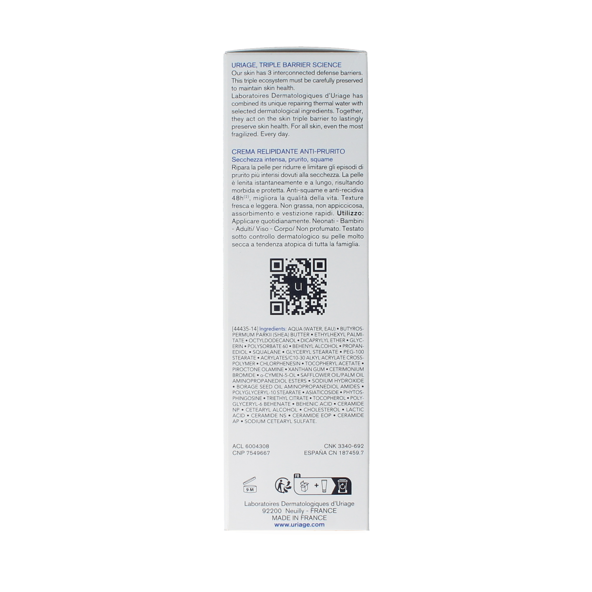 Uriage Xemose creme 200.00 Milliliter