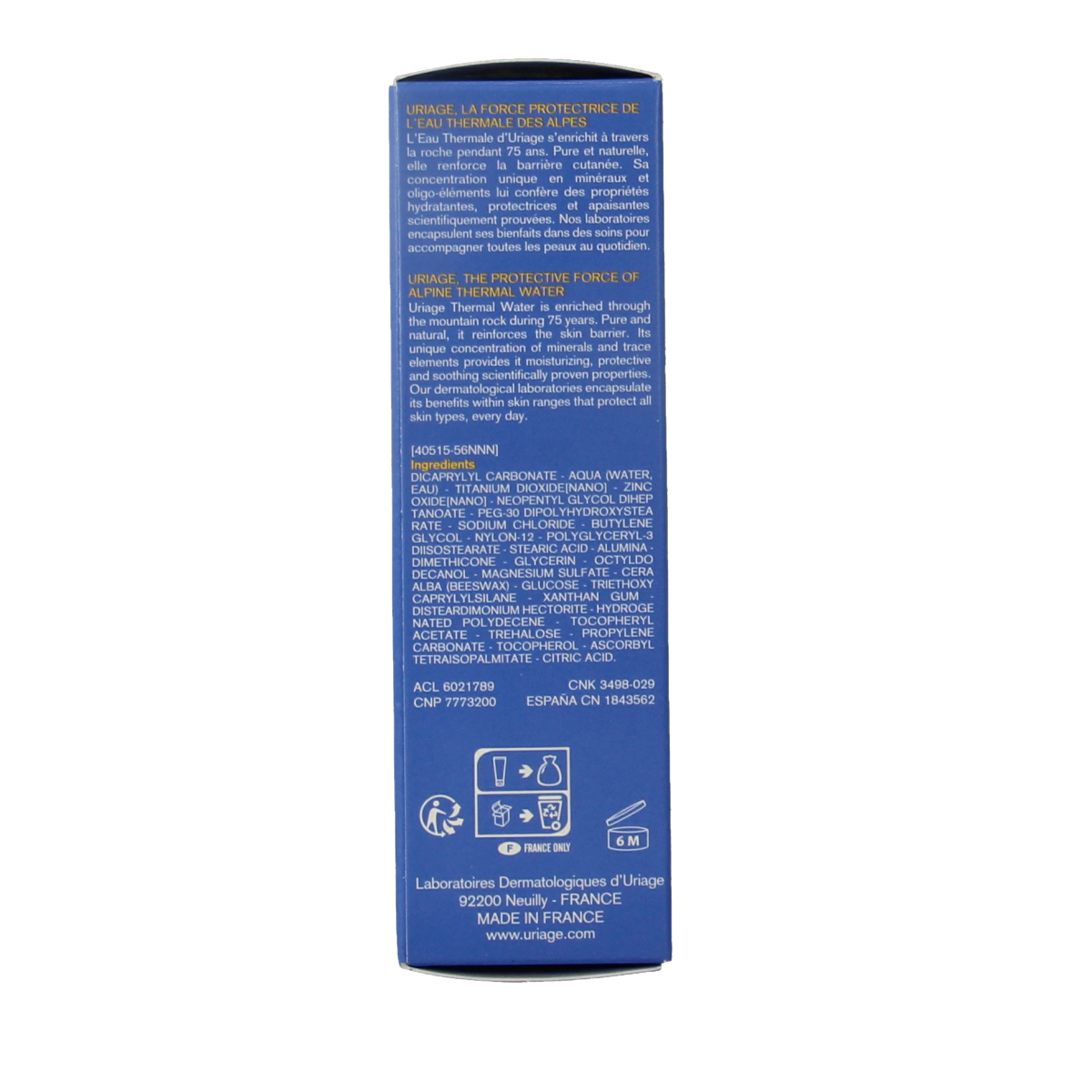 Uriage Bebe 1ere creme minerale SPF50 50.00 Milliliter