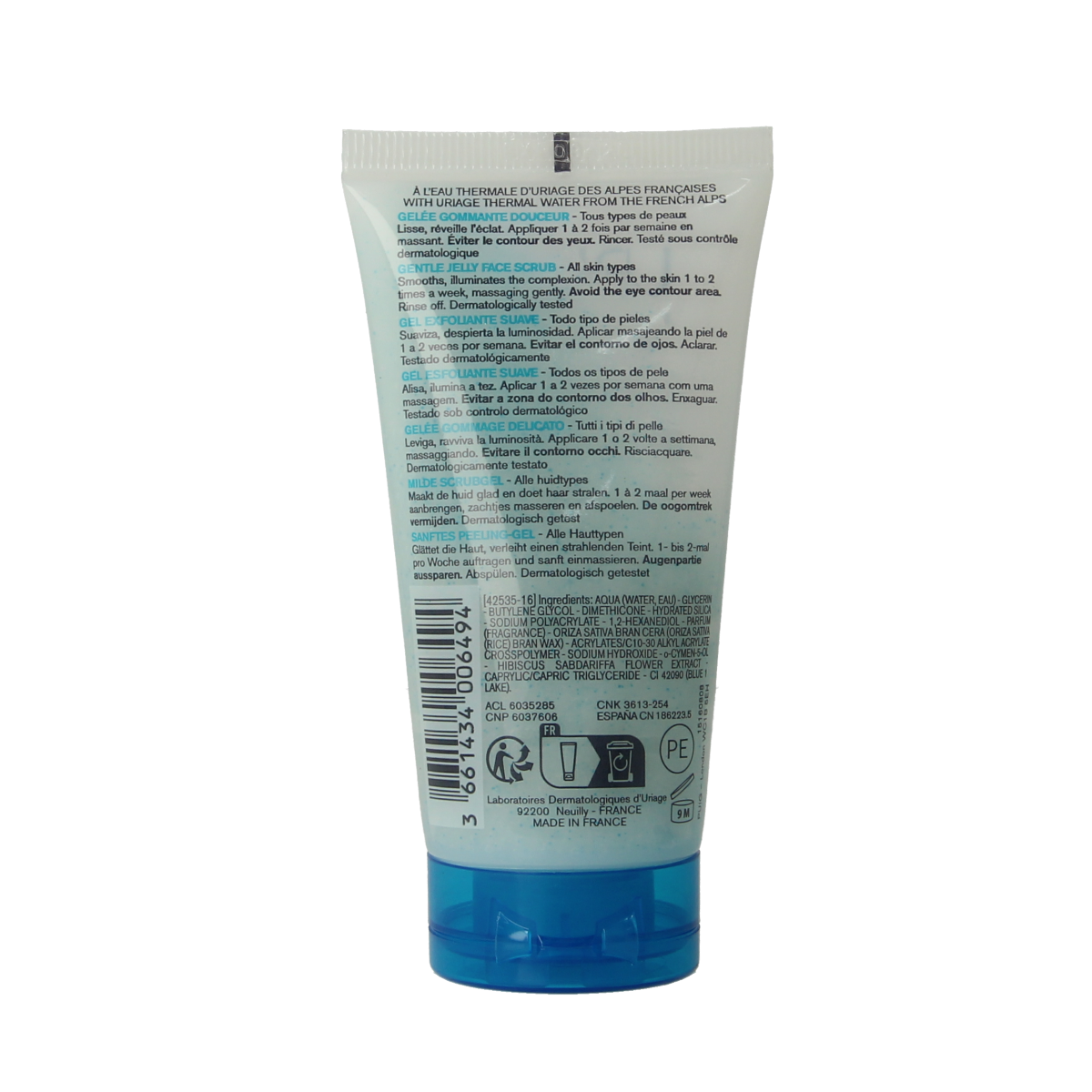 Uriage Thermaal water scrub gezicht 50.00 Milliliter