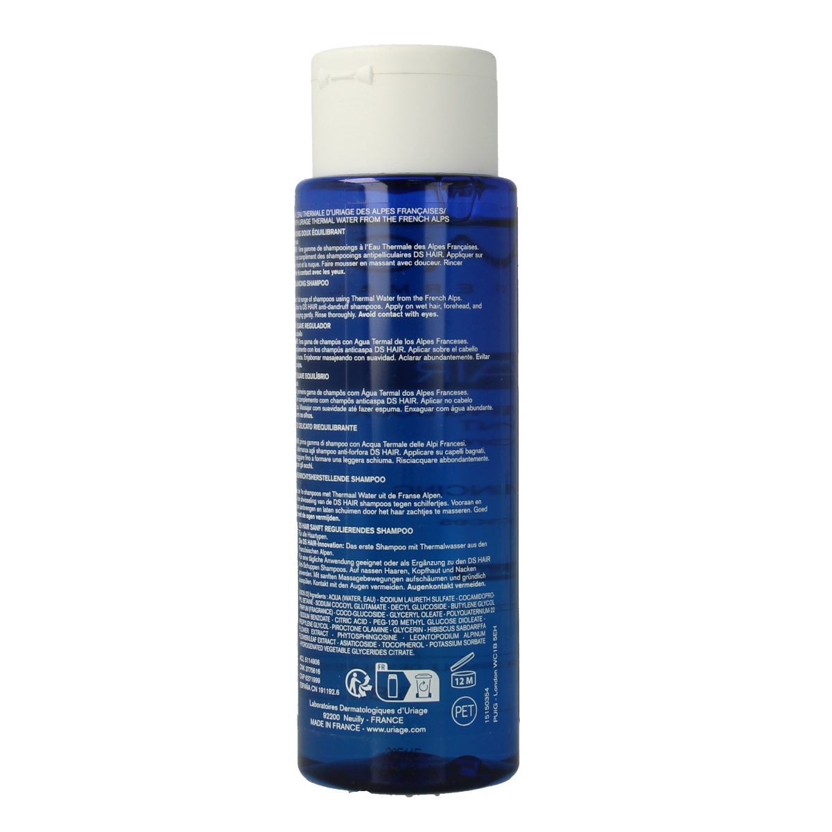 Uriage DS milde evenwichtsherstellende shampoo 200.00 Milliliter