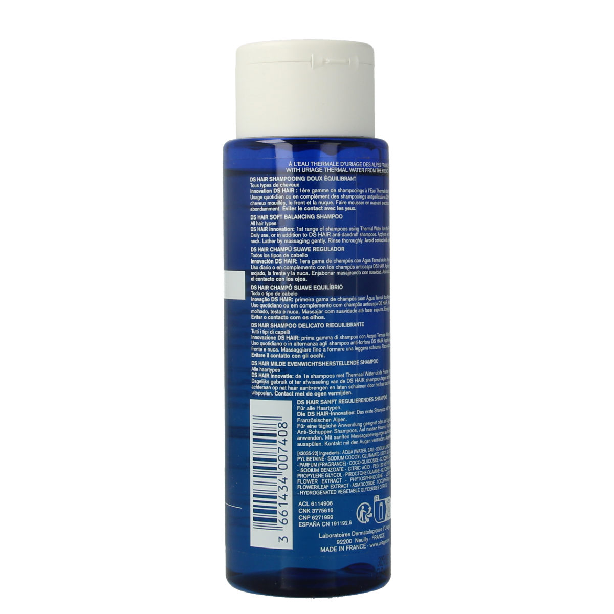 Uriage DS milde evenwichtsherstellende shampoo 200.00 Milliliter