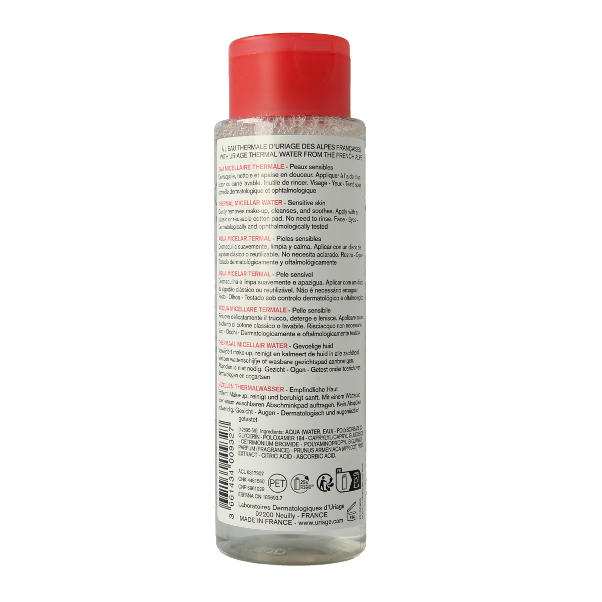 Uriage Thermaal micellairwater gevoelige  huid 250.00 Milliliter