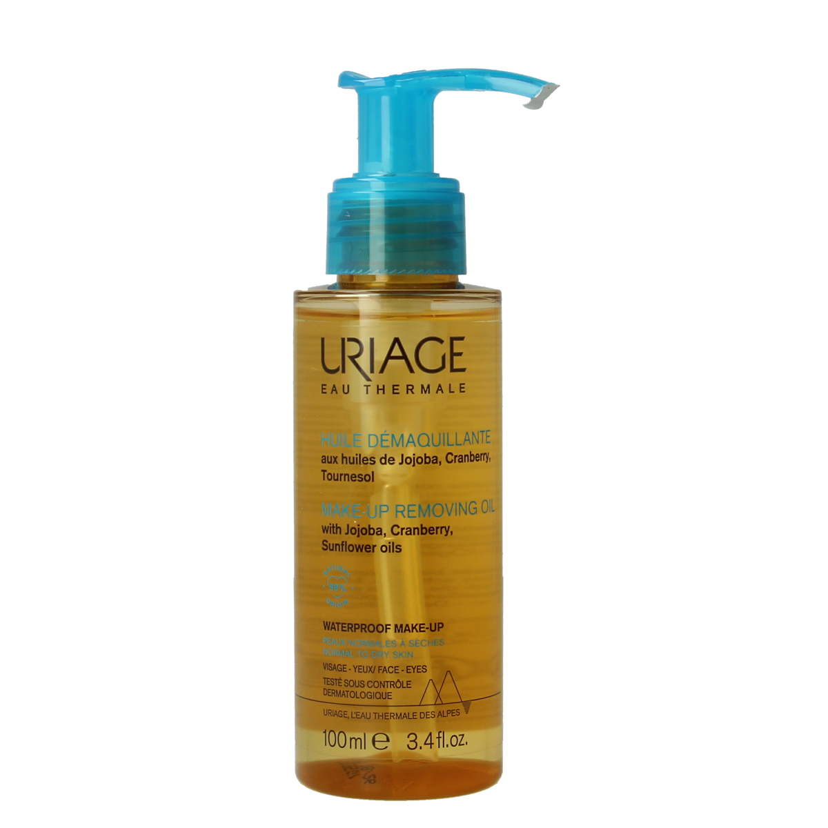 Uriage Thermaal water make-up verwijder olie 100.00 Milliliter