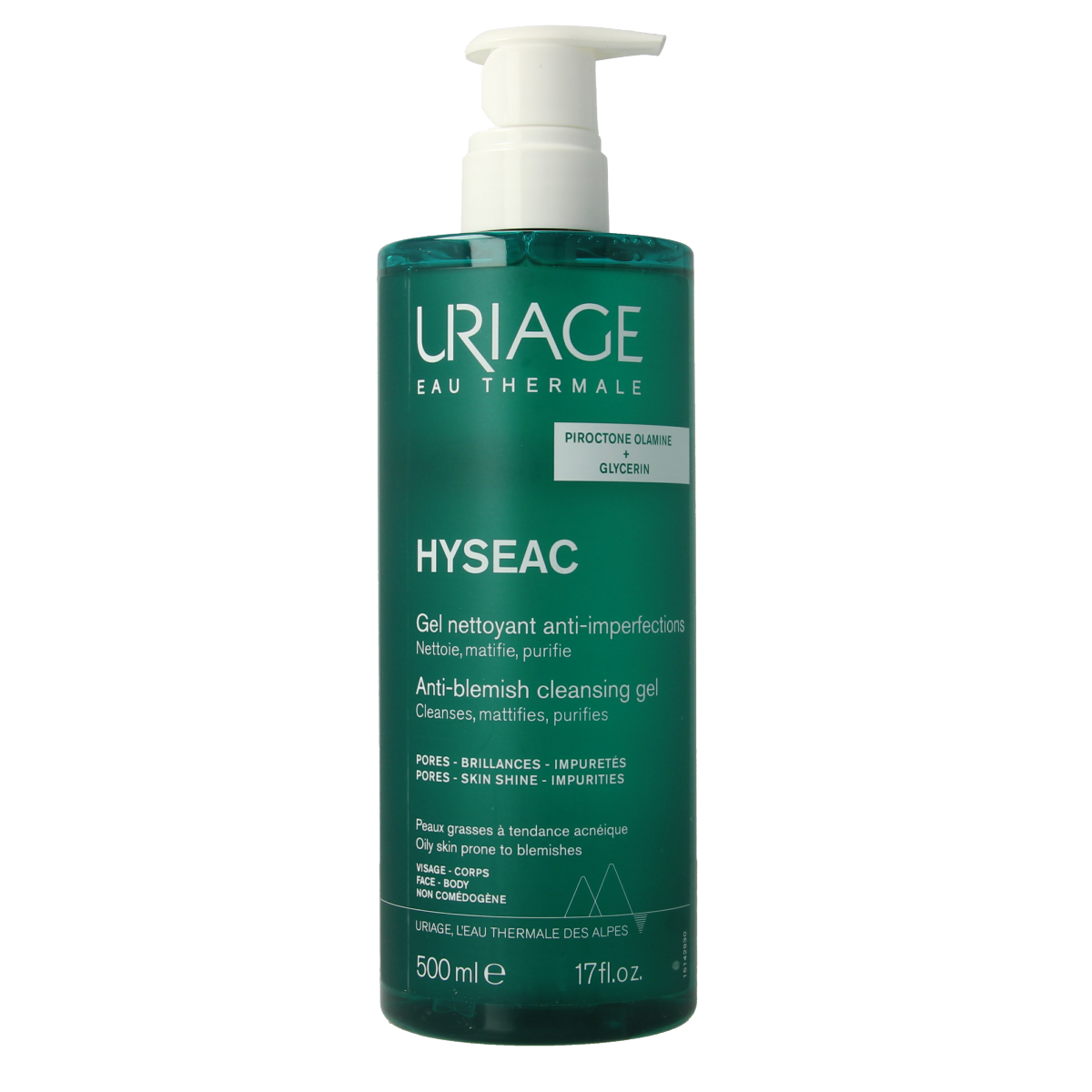 Uriage Hyseac reinigingsgel 500.00 Milliliter