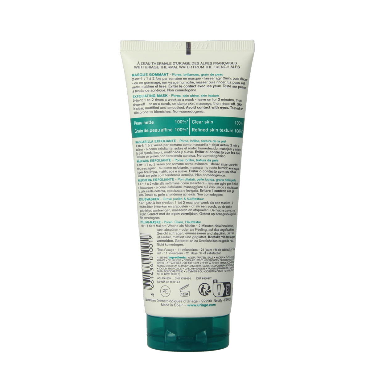 Uriage Hyseac exfolierende masker 100.00 Milliliter