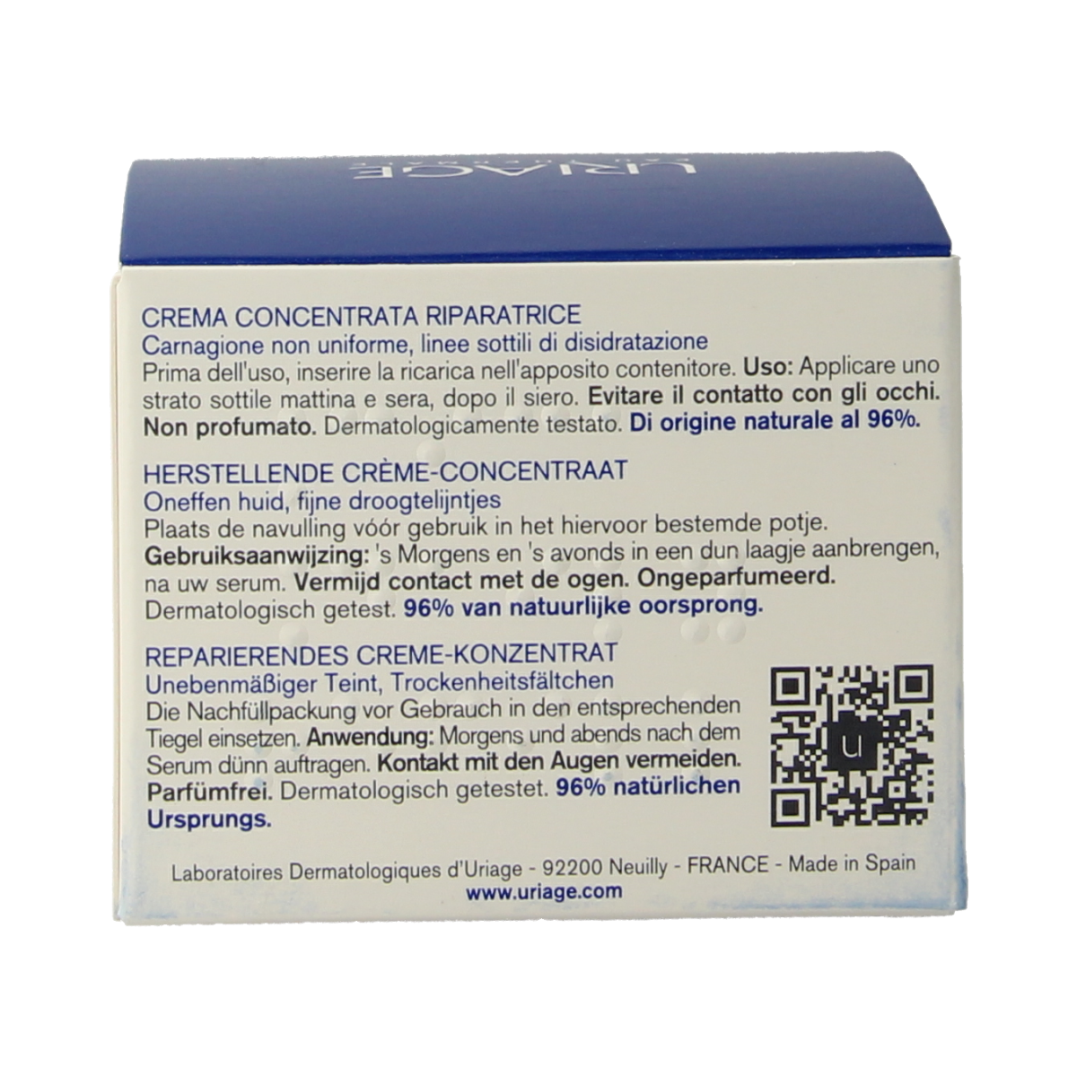 Uriage Cica daily creme recharge 50.00 Milliliter