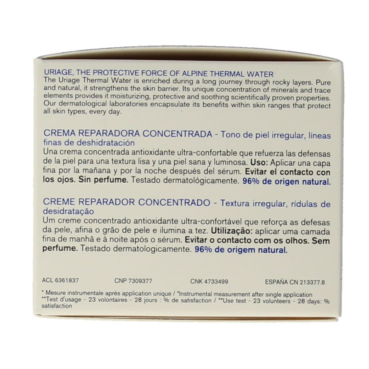 Uriage Cica daily cream concentraat 50.00 Milliliter