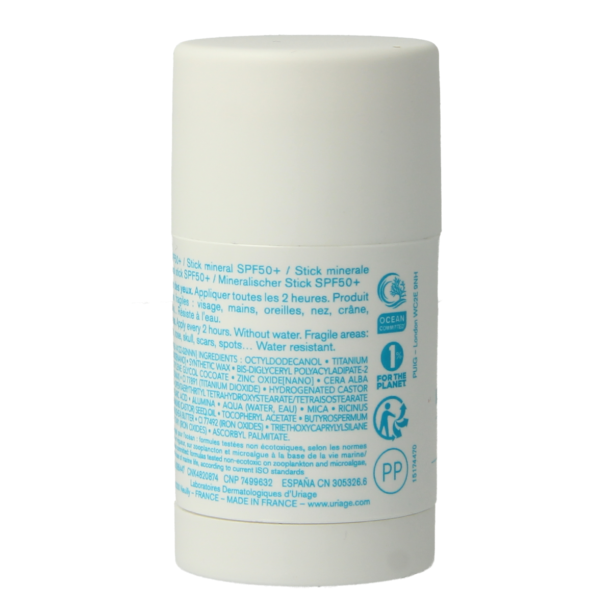 Uriage Bariesun SPF50+ stick mineral 18.00 Gram