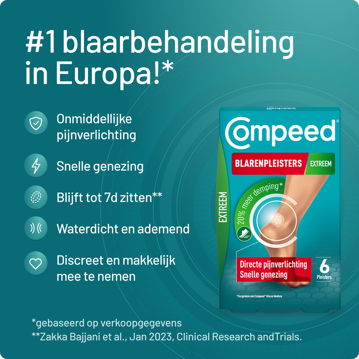 Compeed Blarenpleister extreme 6.00 Stuks