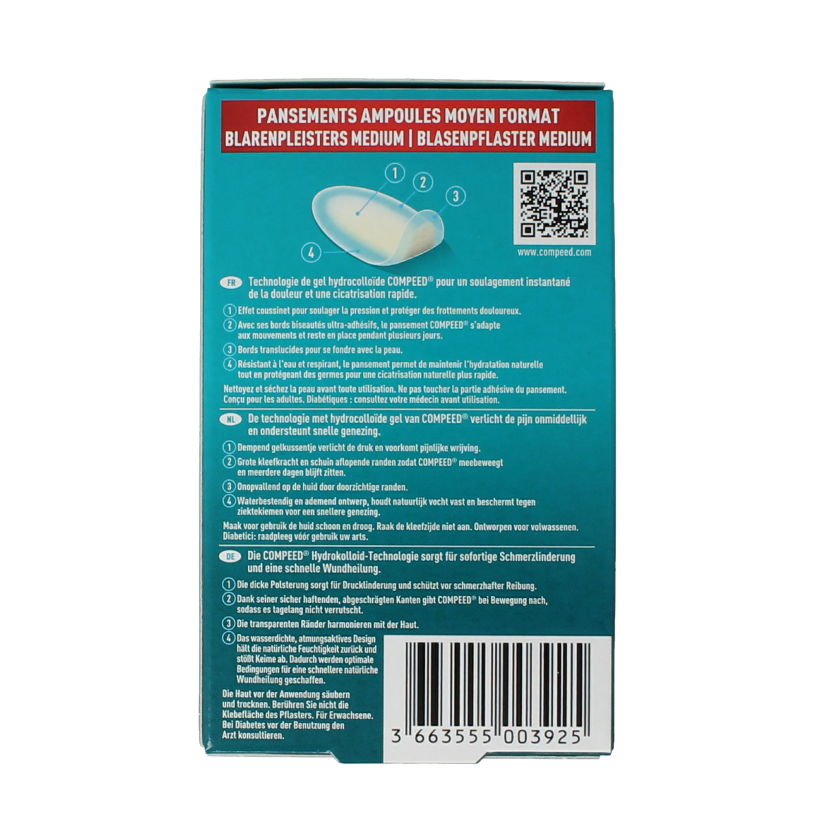 Compeed Blarenpleister medium 12.00 Stuks