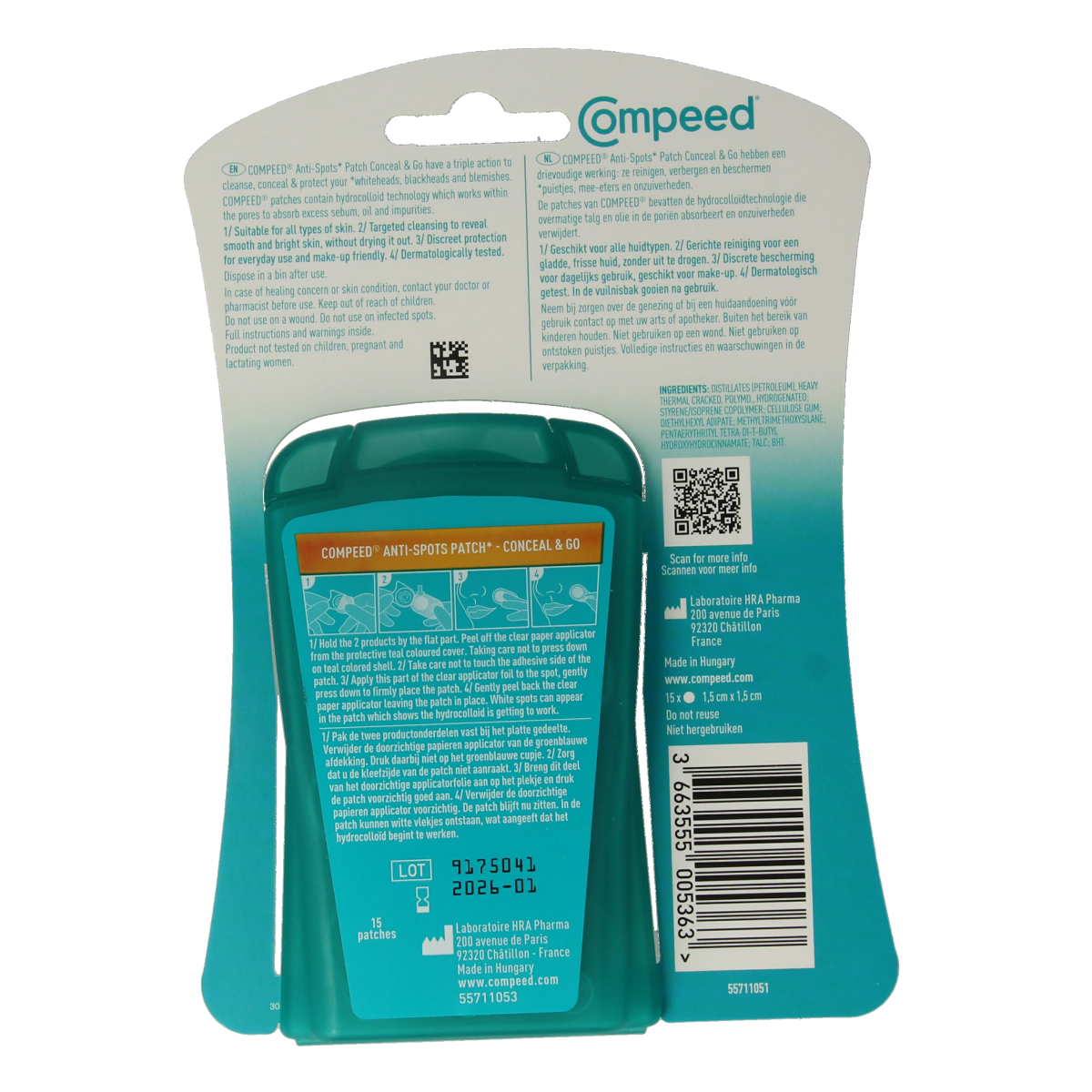 Compeed Anti-Spots conceal & go 15.00 Stuks