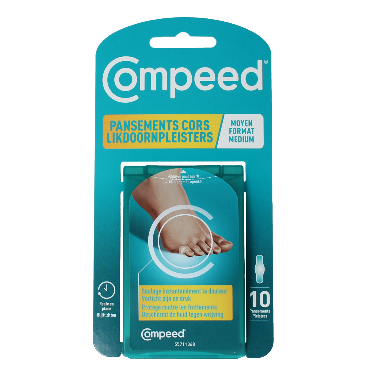 Compeed Likdoornpleister medium 10.00 Stuks
