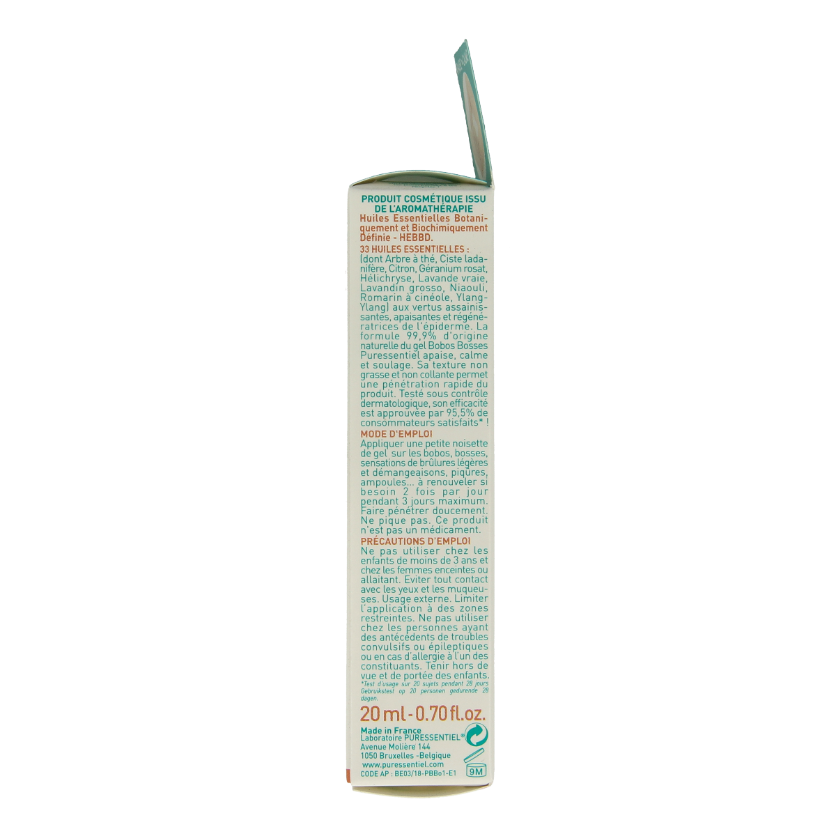 Puressentiel Wondjes en builen gel 33 essentiele olie 20.00 Milliliter
