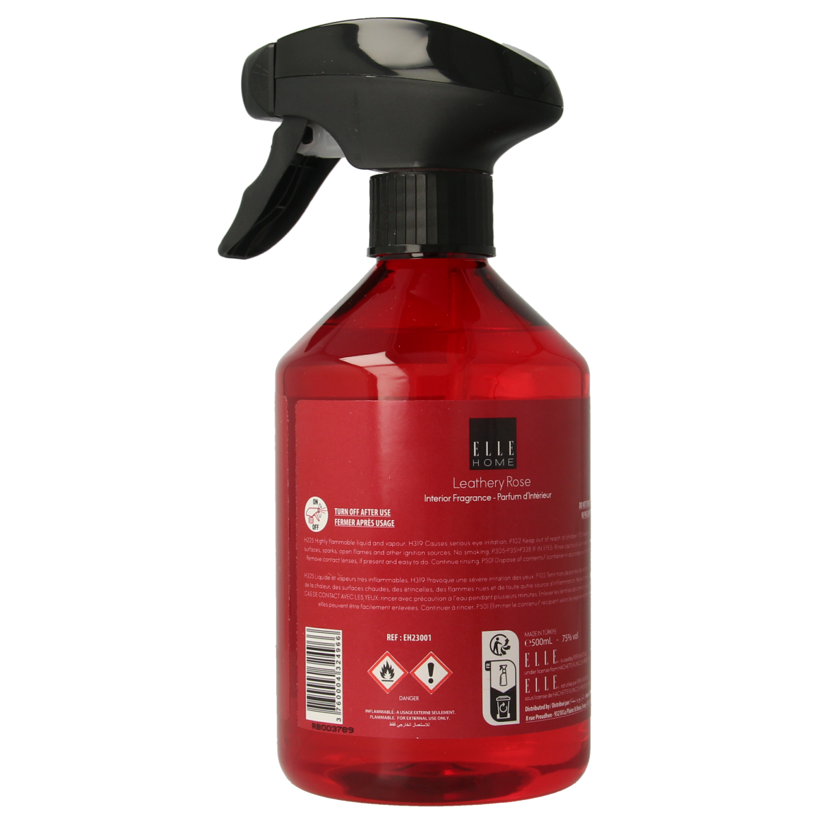 Elle Home Leathery rose interior spray 500.00 Milliliter