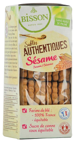 Bisson Zandkoekjes sesam authentiek bio 175 Gram