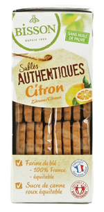 Bisson Authentieke zandkoekjes met citroen bio 183.00 Gram