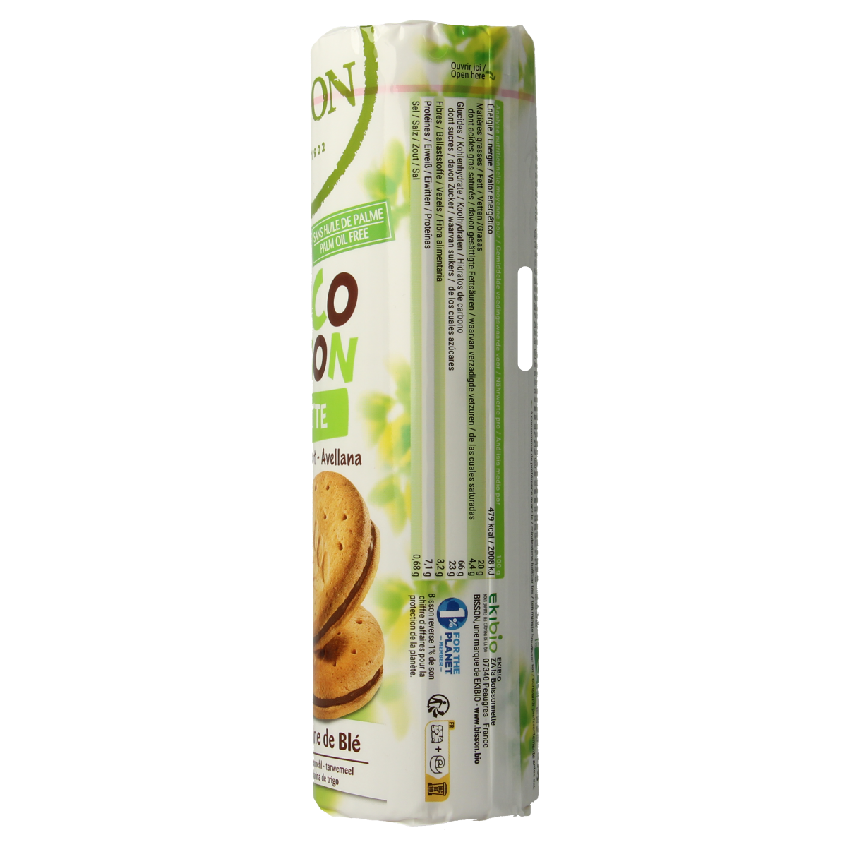 Bisson Choco Bisson hazelnoot bio 300.00 Gram