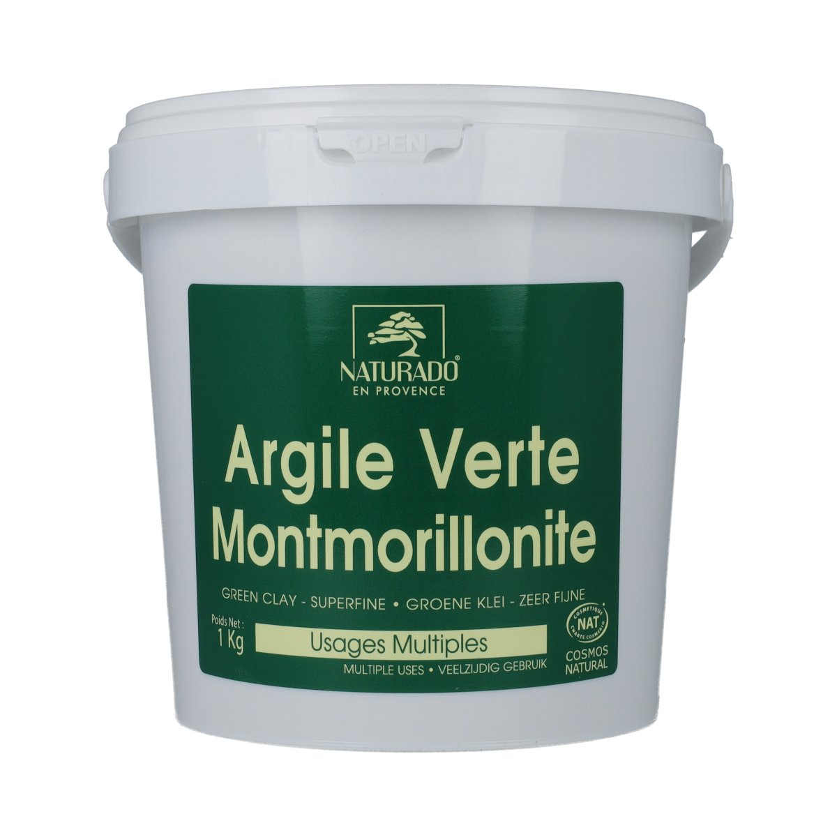 Naturado  Groene klei montmorillon emmer 1.00 Kilogram