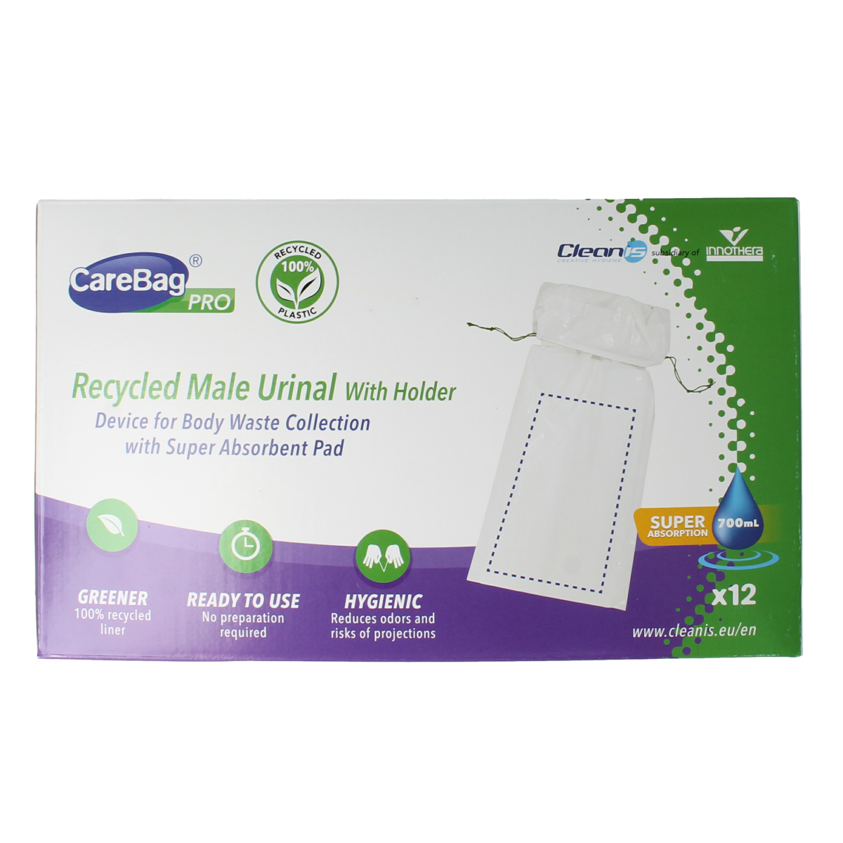 CareBag Wegwerpurinaal man 12.00 Stuks