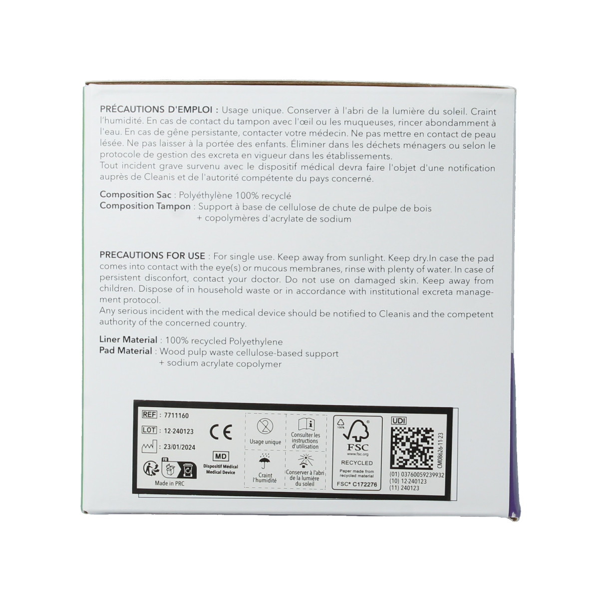 CareBag Pro bedpan & commode liners 700ml 20.00 Stuks