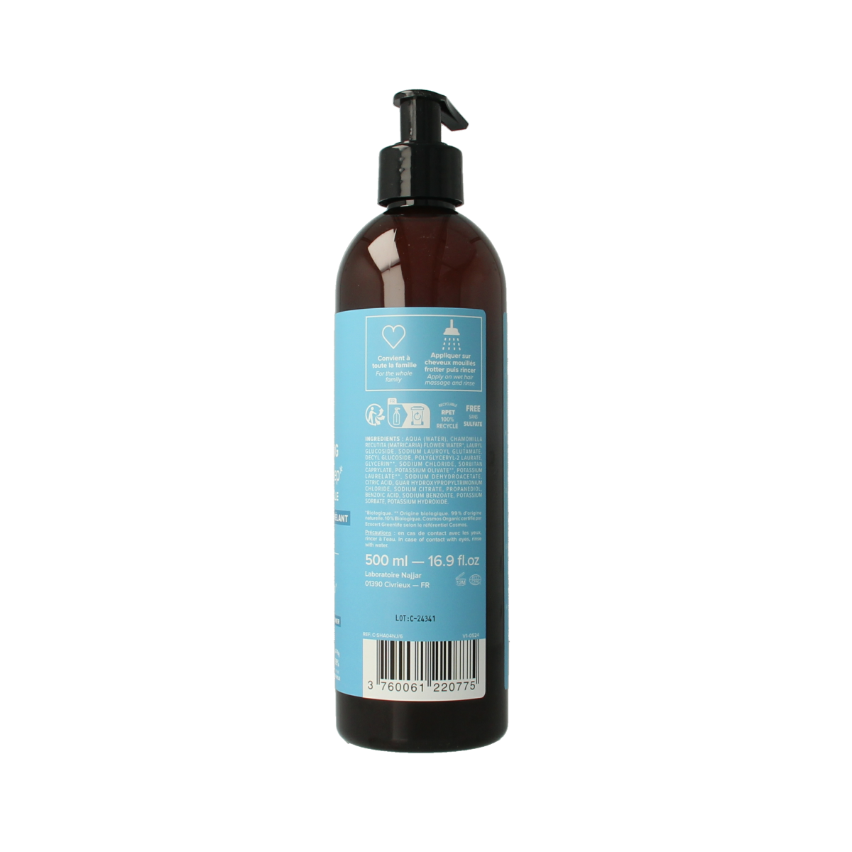Najel Aleppo Aleppo shampoo normaal haar 500.00 Milliliter