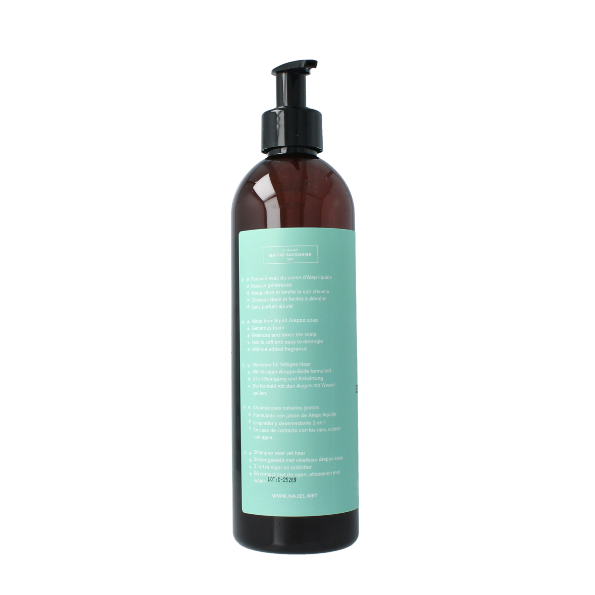 Najel Aleppo Aleppo shampoo vet haar 500.00 Milliliter