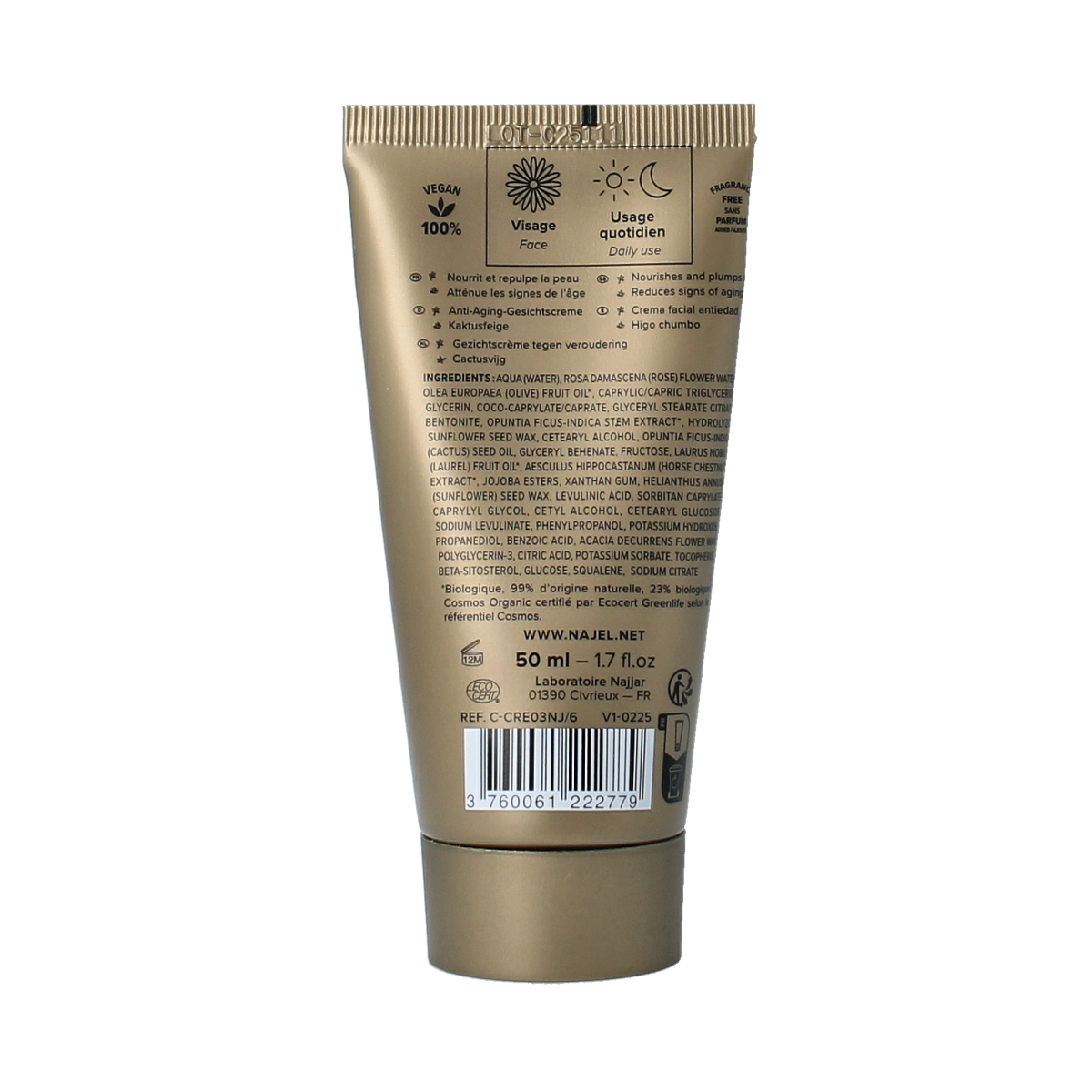 Najel Aleppo Gezichtscreme verstevigend anti-age 50.00 Milliliter