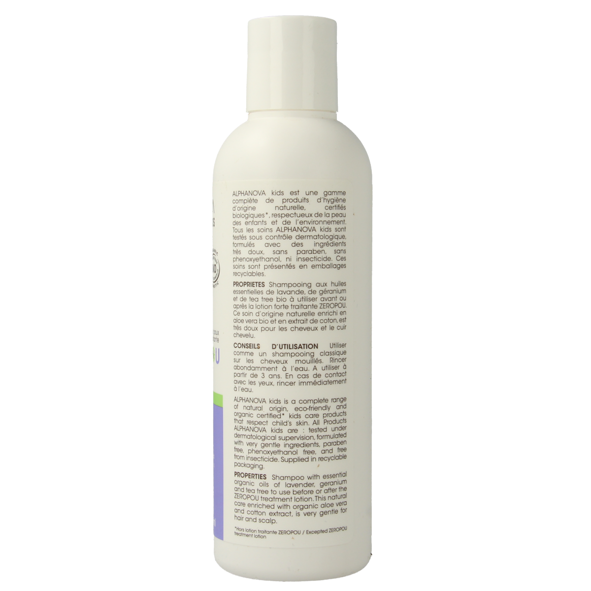 Alphanova Kids Kids bio anti-head lice & nits shampoo 200.00 Milliliter
