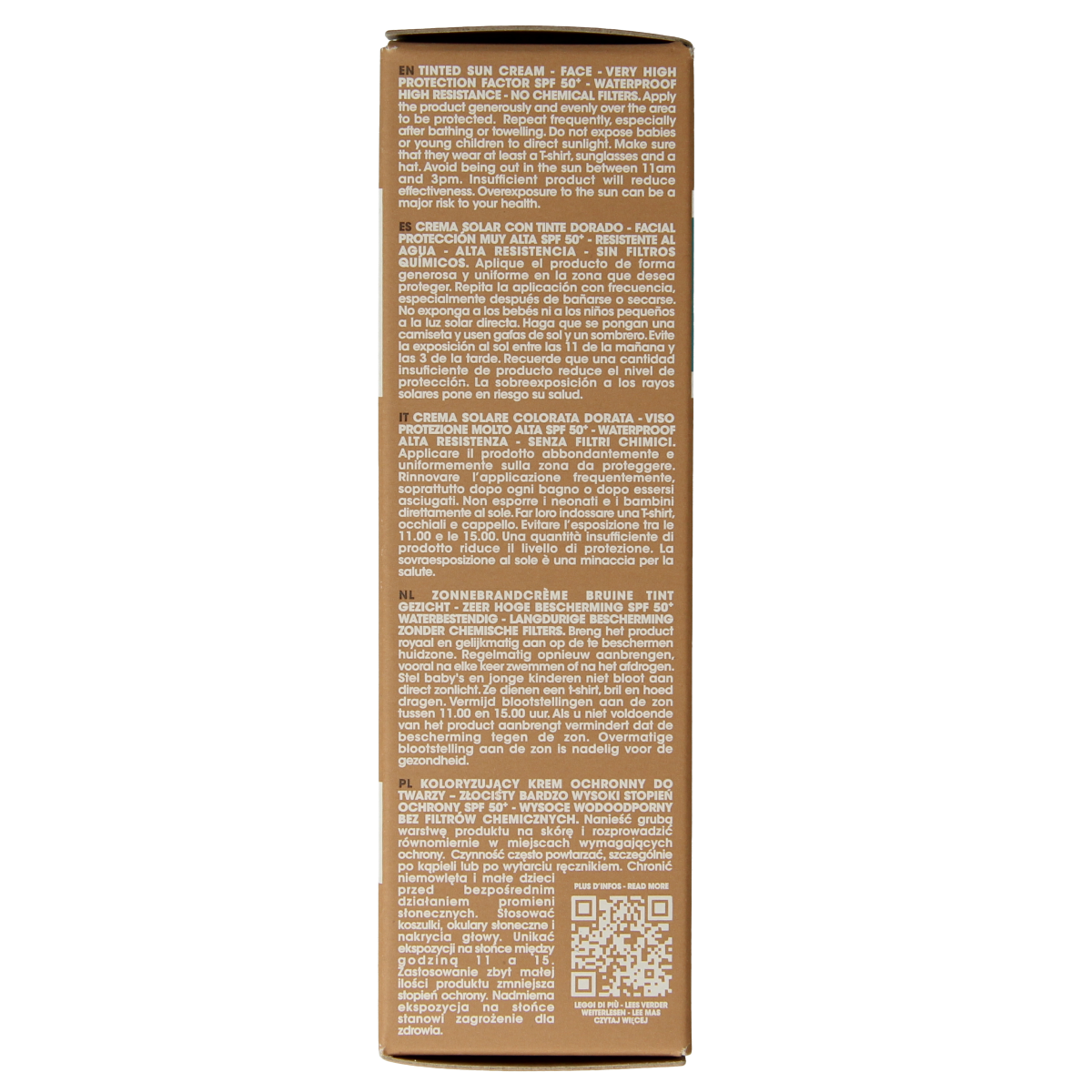 Alphanova Sun Sun bio tinted sunscreen cream golden SPF50+ 50.00 Gram