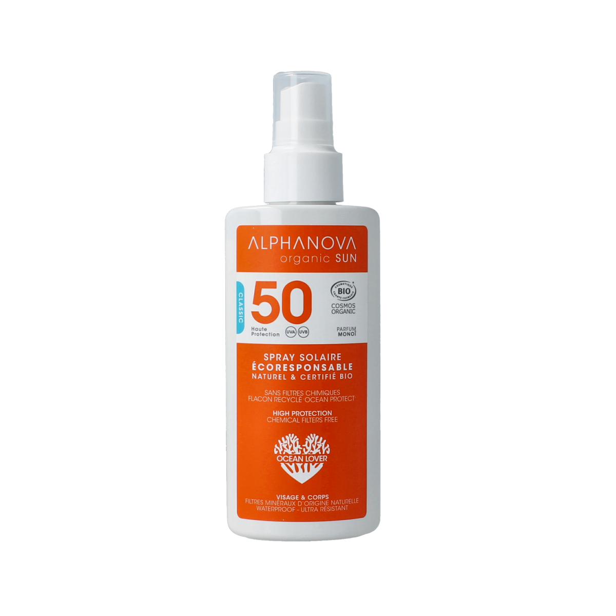 Alphanova Sun Sun spray vegan SPF50 125.00 Gram