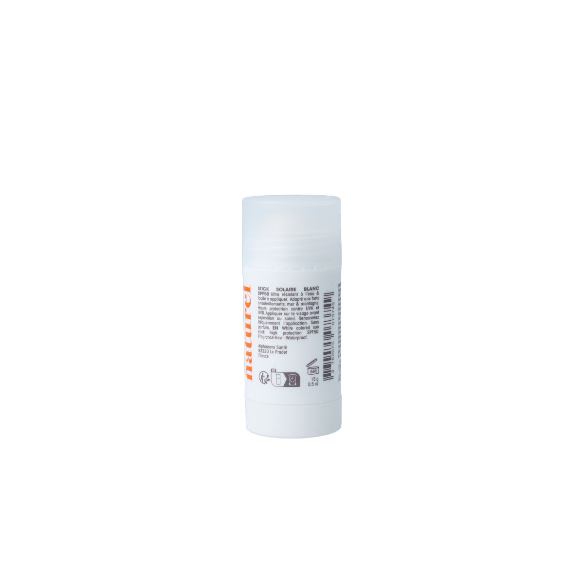 Alphanova Sun Sun stick SPF50+ blanc bio 15.00 Milliliter