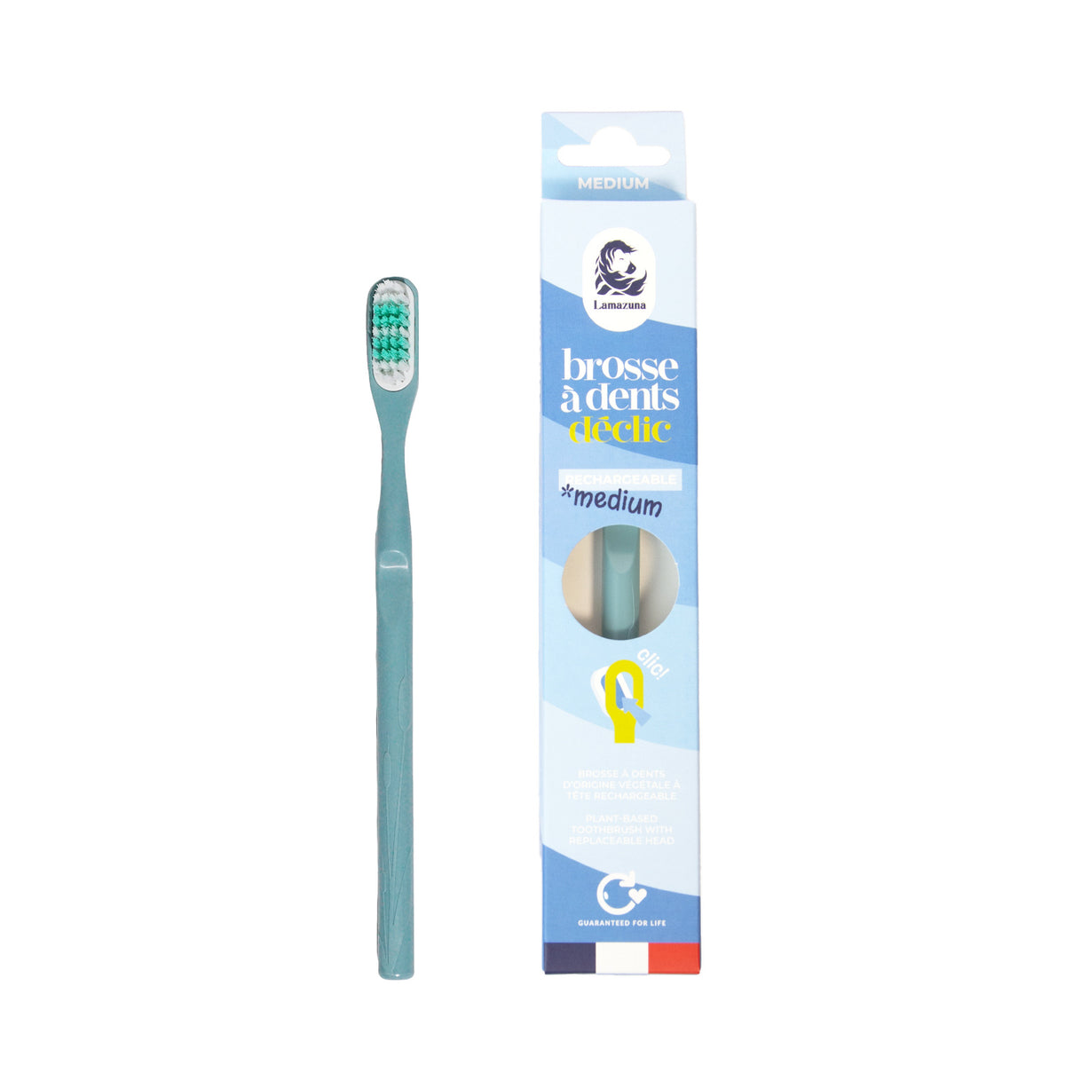 Lamazuna Toothbrush medium storm blue 1.00 Stuks