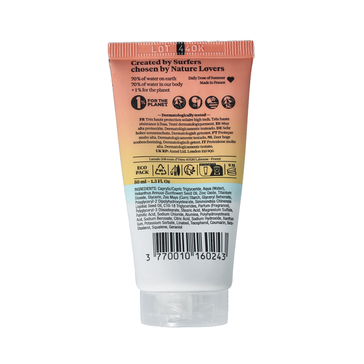 SeventyOne Percent Eco facial sunshield mineral SPF50 50.00 Milliliter