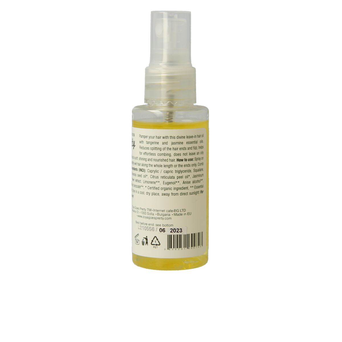 Zoya Goes Pretty Leave in hair oil mandarin & jasmine 50.00 Milliliter