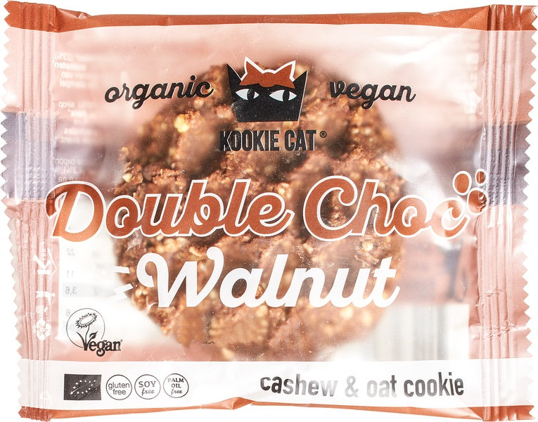 Kookie Cat Cacao double choc walnut bio 50.00 Gram