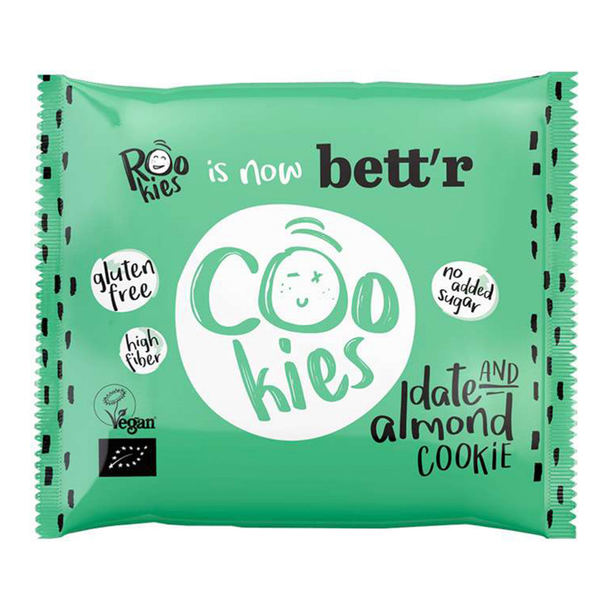 Rookies Cookie date & almond glutenvrij bio 40.00 Gram
