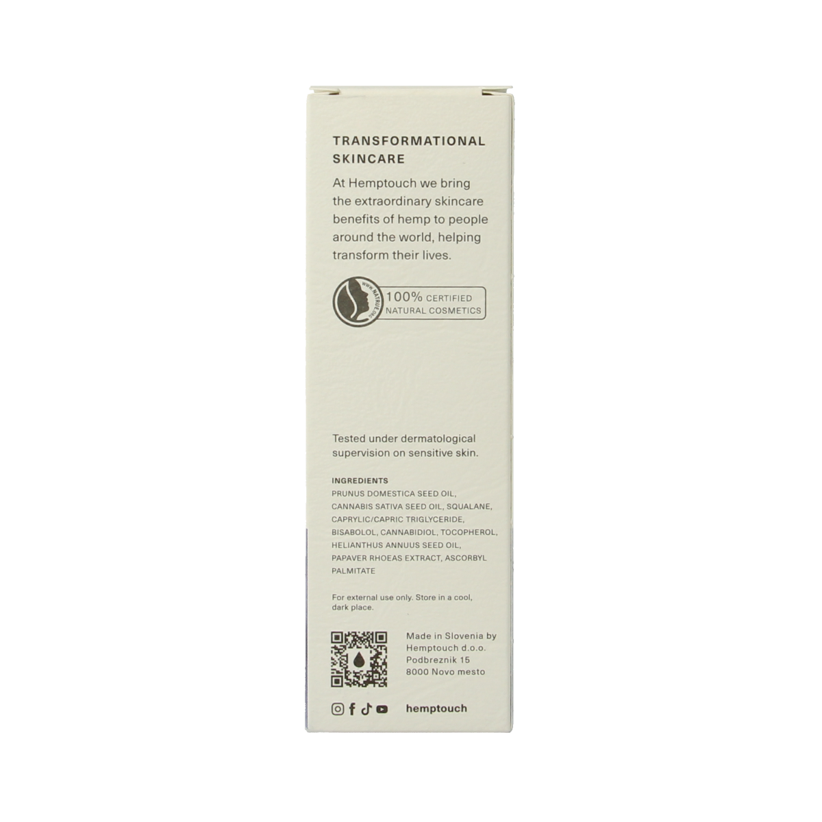 Hemptouch Replenishing anti oxidant face oil 30.00 Milliliter