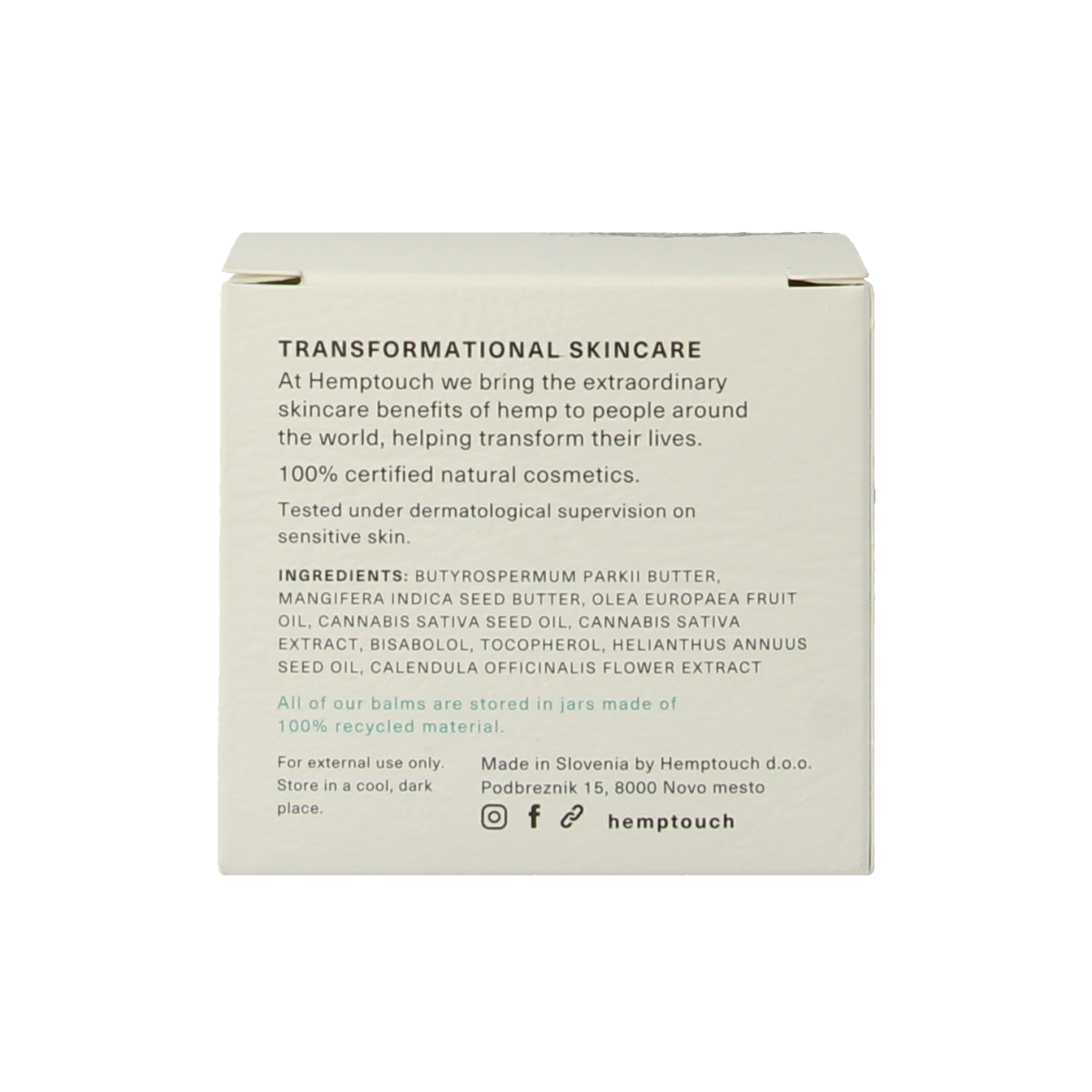 Hemptouch CBD rescue skin balm eco design 50.00 Milliliter