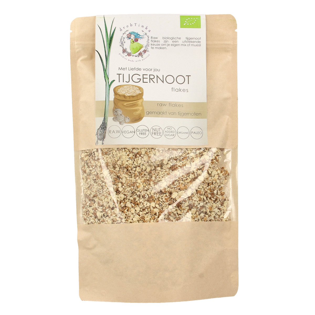 Vitiv Tijgernoot flakes bio 300.00 Gram