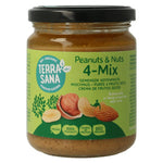 4 mix gemengde notenpasta zonder zout bio 250.00 Gram