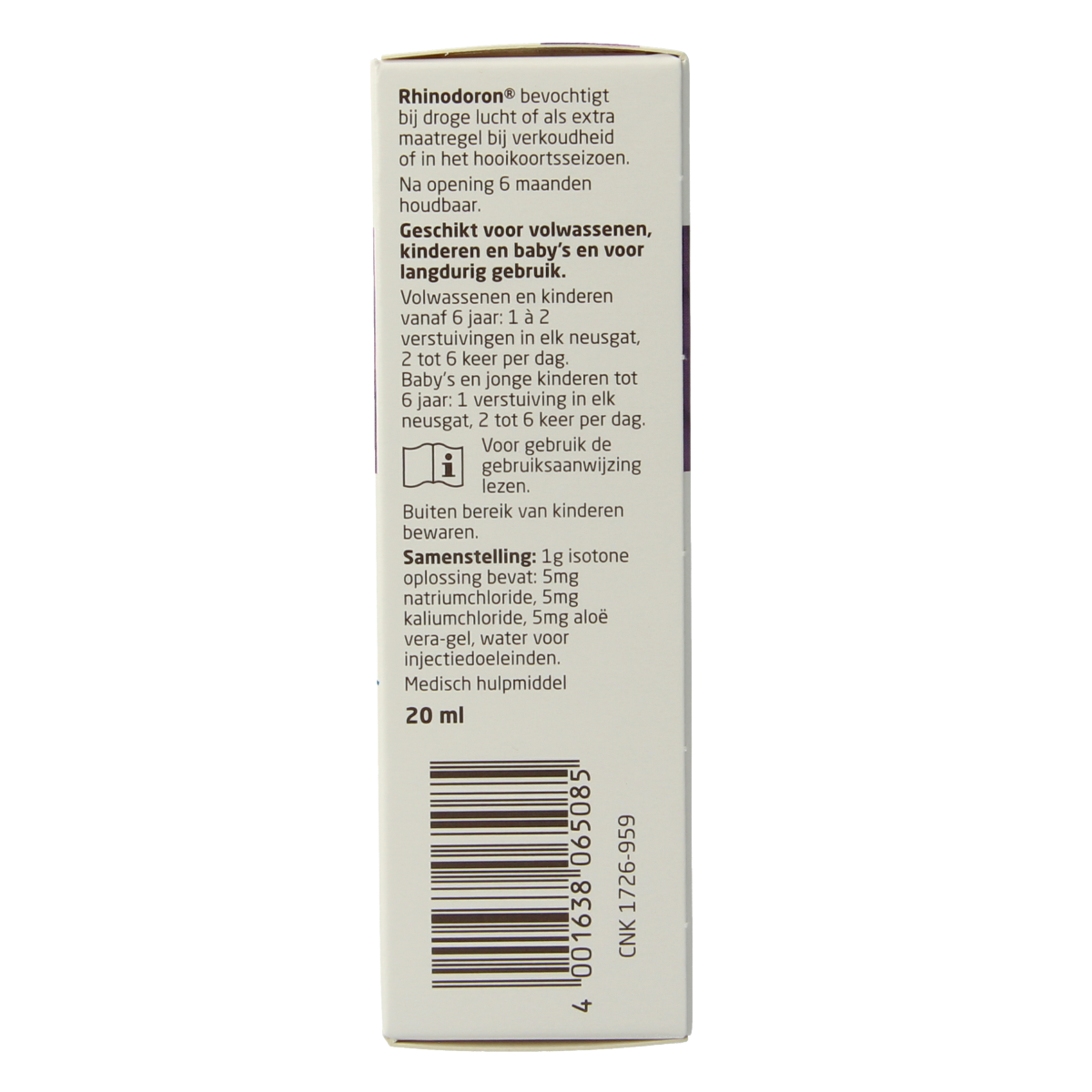 Weleda Rhinodoron neusspray 20.00 Milliliter