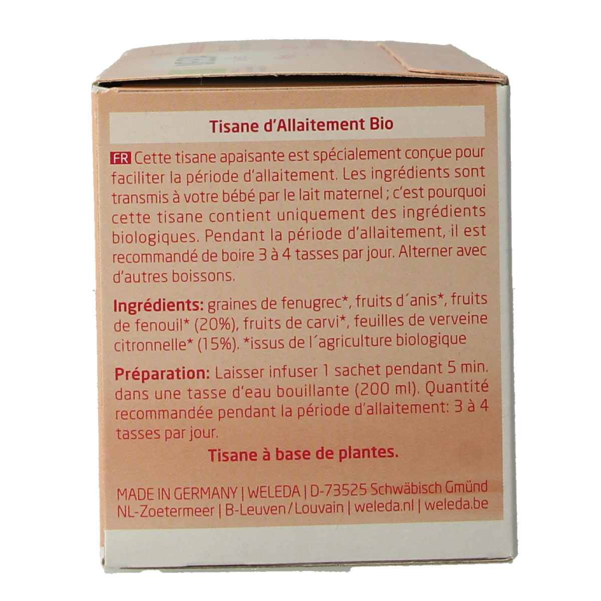Weleda Mama borstvoedingsthee bio 20.00 Zakjes