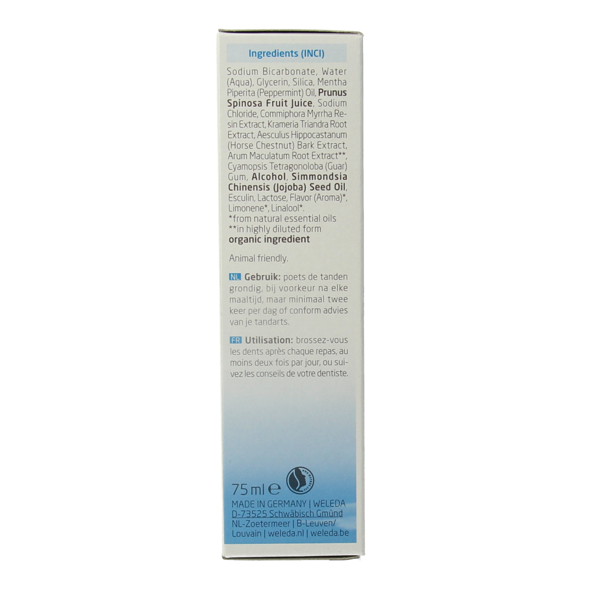 Weleda Oral care saline tandpasta 75.00 Milliliter