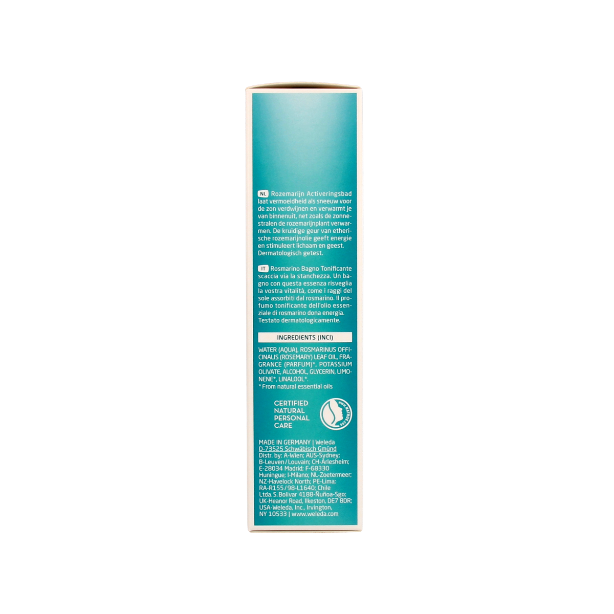 Weleda Rozemarijn activeringsbad 200.00 Milliliter