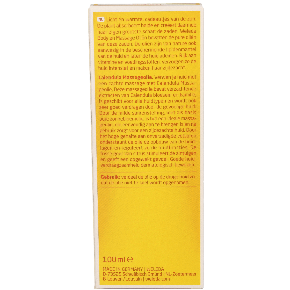 Weleda Calendula massageolie 100.00 Milliliter