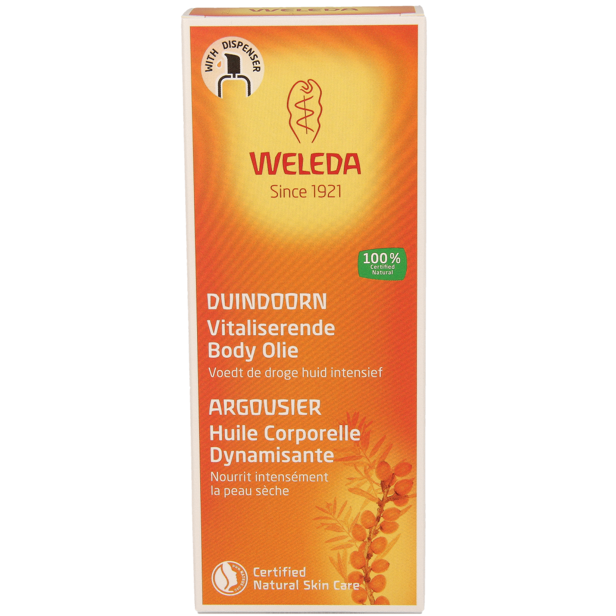 Weleda Duindoorn vitaliserende body olie 100.00 Milliliter